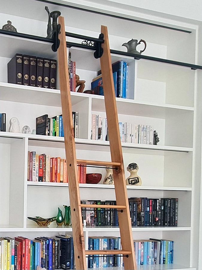 Bespoke home library shelving
